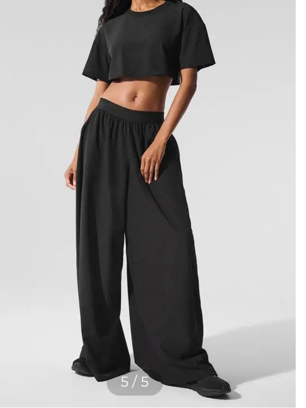 Alo mesh mirage wide leg pants